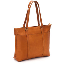 Load image into Gallery viewer, LeDonne Leather Women&#39;s Laptop Tote - Frontside Tan
