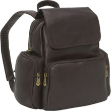Load image into Gallery viewer, LeDonne Leather Womens Multi Pocket Backpack - Frontside Cafe
