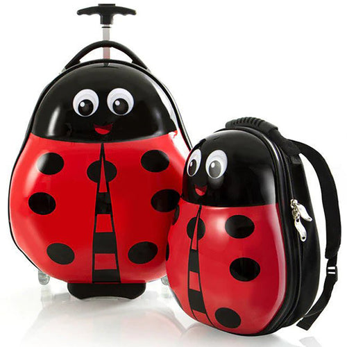 Heys Travel Tots Lady Bug Luggage & Backpack Set - Frontside Full Set