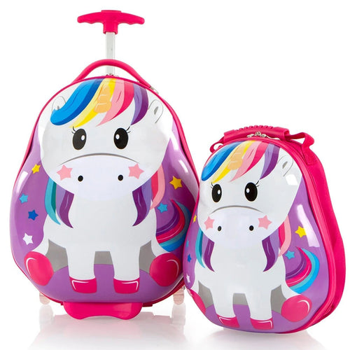 Heys Travel Tots Unicorn Luggage & Backpack Set - Frontside Full Set
