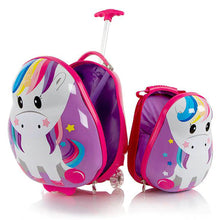 Load image into Gallery viewer, Heys Travel Tots Unicorn Luggage &amp; Backpack Set - Interior
