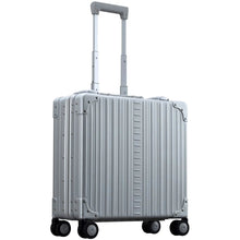 Load image into Gallery viewer, Aleon 17&quot; Aluminum Deluxe Wheeled Business Case - Front Left Quarter Platinum
