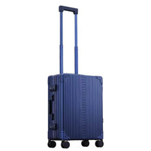 Load image into Gallery viewer, Aleon 21&quot; Aluminum Intl Carry On - Front left Quarter Sapphire
