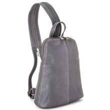 Load image into Gallery viewer, LeDonne Leather U-Zip Women&#39;s Sling/Backpack - Frontside Gray
