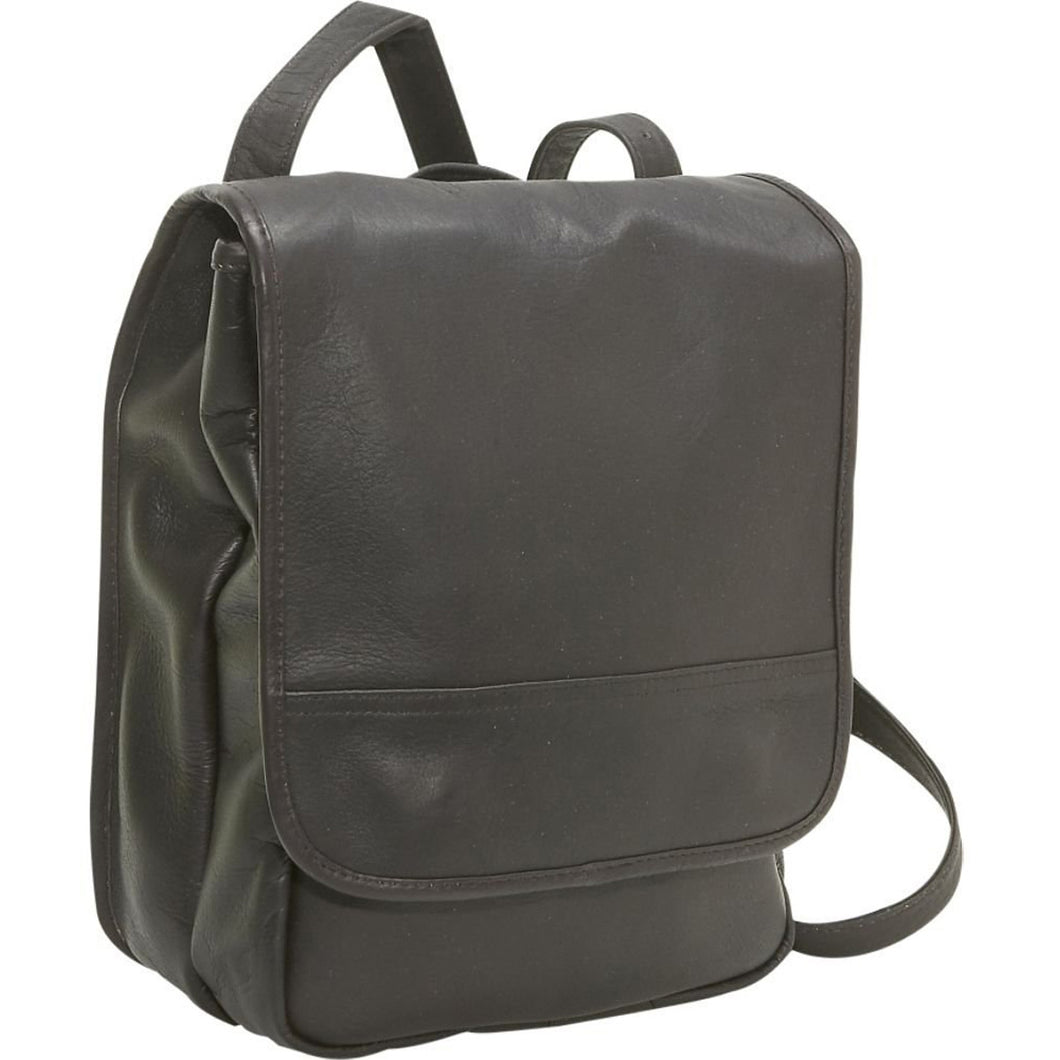 LeDonne Leather Convertible Backpack/Shoulder Bag - Frontside Cafe