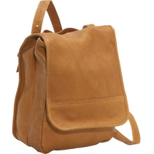 Load image into Gallery viewer, LeDonne Leather Convertible Backpack/Shoulder Bag - Frontside Tan
