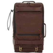 Load image into Gallery viewer, Manhattan Portage Waxed Nylon Dekalb Backpack - Brown Frontview
