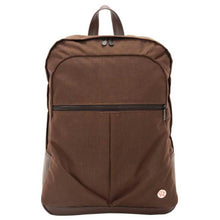 Load image into Gallery viewer, Manhattan Portage Waxed Nylon Woodhaven Backpack - Brown Front View
