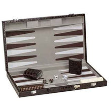 Load image into Gallery viewer, CHH Games 18&quot; Deluxe Alligator Backgammon Set - Lexington Luggage
