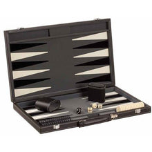 Load image into Gallery viewer, CHH Games 18&quot; Black/White Backgammon Set - Lexington Luggage

