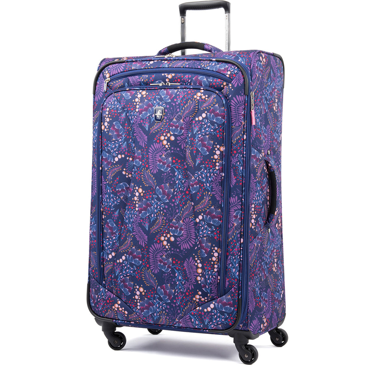 Atlantic Convertible Medium To Large Checked Expandable Hardside Spinner In  Ocean Blue : Target