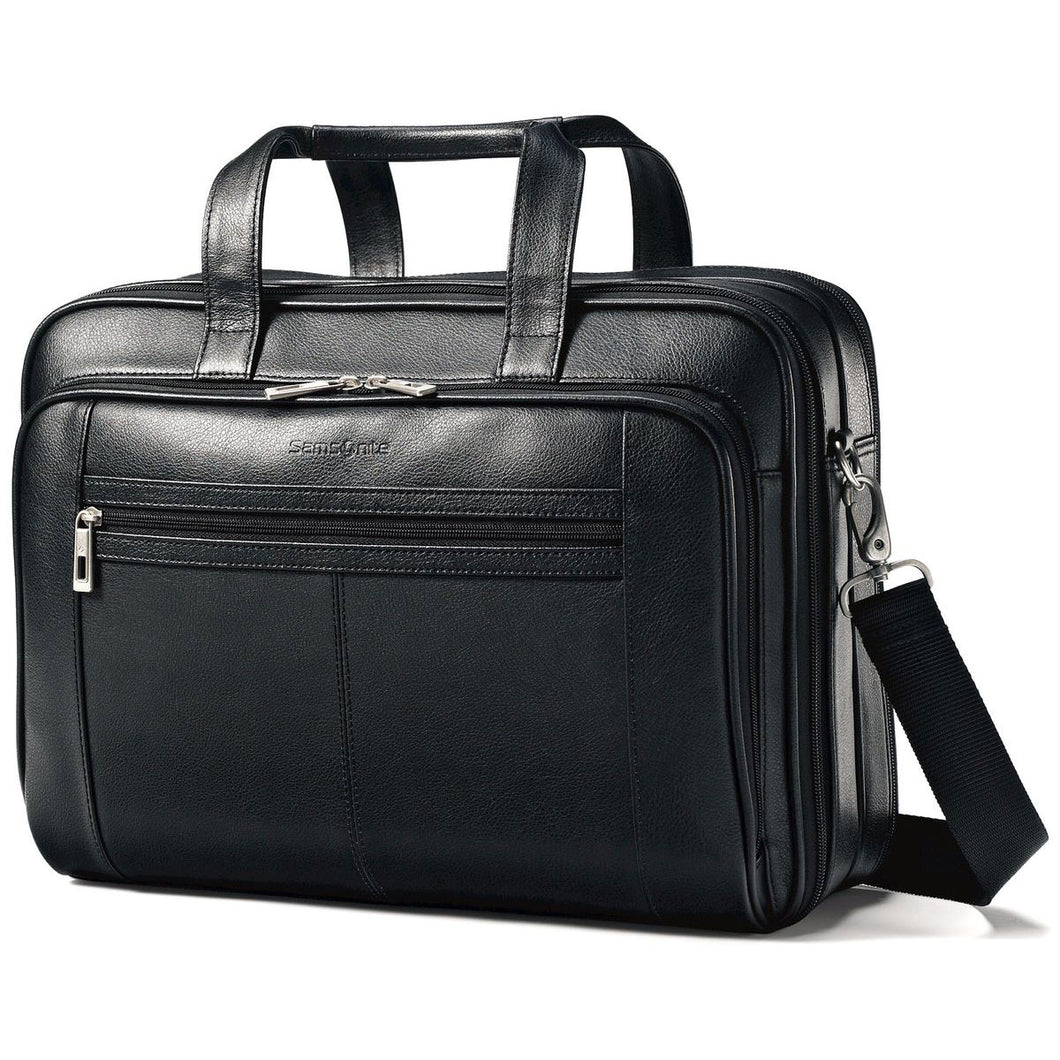 Samsonite Leather Business Cases Checkpoint Friendly Case - Lexington Luggage