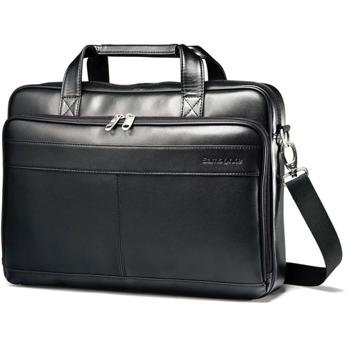 Samsonite Leather Business Cases Leather Slim Brief - Lexington Luggage