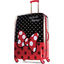 Load image into Gallery viewer, American Tourister Disney Minnie Mouse 28&quot; Hardside Spinner - Frontview Minnie Mouse Bow

