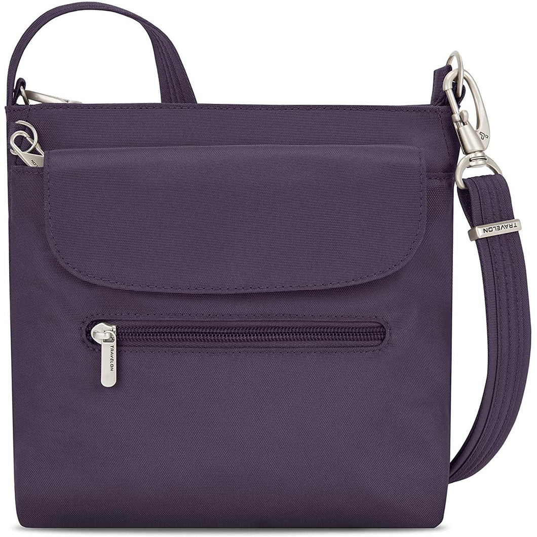 Travelon Anti-Theft Classic Mini Shoulder Bag - purple