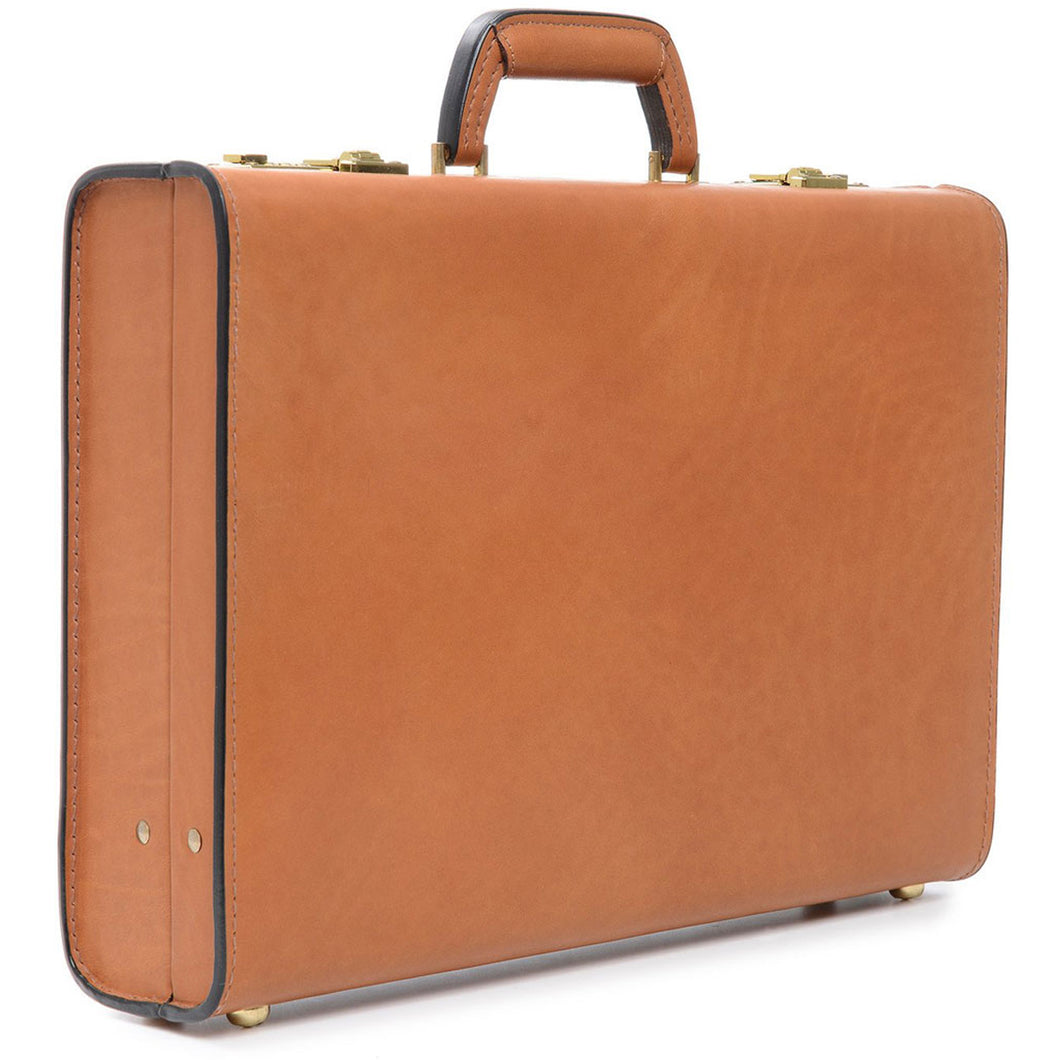 Korchmar Classic Collection Monroe Leather Attache Case - Lexington Luggage