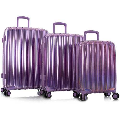 Heys ASTRO 3 Piece Expandable Spinner Set - Frontside Purple