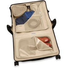 Load image into Gallery viewer, Briggs &amp; Riley Baseline Wide Carry On Wheeled Garment Spinner - inside closed
