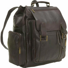 Load image into Gallery viewer, LeDonne Leather Large Traveler Backpack - cafe
