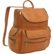 Load image into Gallery viewer, LeDonne Leather Laptop Backpack - tan
