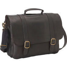 Load image into Gallery viewer, LeDonne Leather Classic Laptop Brief - cafe
