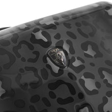 Load image into Gallery viewer, Heys Black Leopard 21&quot; Fashion Spinner - Heys Logo
