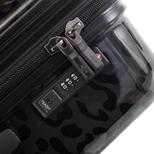 Load image into Gallery viewer, Heys Black Leopard Fashion Spinner 3pc Set - TSA Locks
