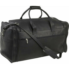 Load image into Gallery viewer, LeDonne Leather Classic Cabin Duffel Bag - back pcket
