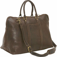 Load image into Gallery viewer, LeDonne Leather Distressed Getaway Duffel - chocolate
