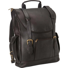 Load image into Gallery viewer, LeDonne Leather Classic Laptop Backpack - cafe
