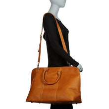 Load image into Gallery viewer, LeDonne Leather Drifter Duffel - hanging length

