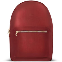 Load image into Gallery viewer, Packs travel Mason Backpack red with gold zipper
