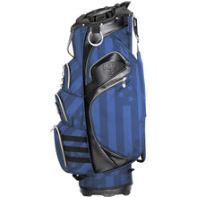Load image into Gallery viewer, Subtle Patriot America&#39;s Graffiti Patern Golf Cart Bag in navy and black patristic print
