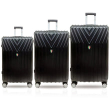 Load image into Gallery viewer, Tucci Bordo TO323 ABS 3pc Luggage Set - black
