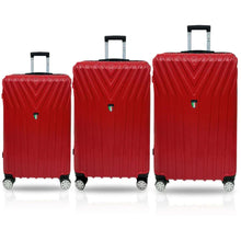Load image into Gallery viewer, Tucci Bordo TO323 ABS 3pc Luggage Set - Red
