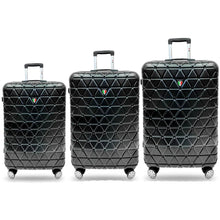Load image into Gallery viewer, Tucci Tessere TO325 ABS 3pc Luggage Set - black
