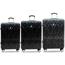 Load image into Gallery viewer, Tucci Alveare TO328 ABS 3pc Luggage Set - black
