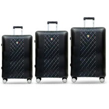 Load image into Gallery viewer, Tucci Borsetta T0330 ABS 3pc Luggage Set - black
