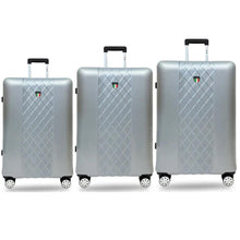 Load image into Gallery viewer, Tucci Borsetta T0330 ABS 3pc Luggage Set - silver/white
