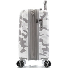 Load image into Gallery viewer, Heys White Camo 21&quot; Fashion Spinner - Profile Expanded
