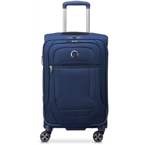 Delsey Helium DLX Expandable Spinner Carry On - blue