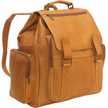 Load image into Gallery viewer, LeDonne Leather Large Traveler Backpack - tan
