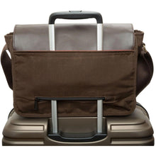 Load image into Gallery viewer, Manhattan Portage Waxed Nylon Sheridan Shoulder Bag (L) w/Back Zipper - Over Handle Strap
