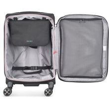 Load image into Gallery viewer, Delsey Helium DLX Expandable Spinner Carry On - black inside
